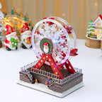 Christmas Shine Ferris Wheel Music Box Desktop Ornament Living Room Bedroom Store Display Window Festive Atmosphere Decoration