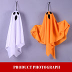 Halloween Ghost Hanging Decorations Halloween Hanging Light Up White Flying Ghosts Tree Window Wall Scary Ornament 50X40cm