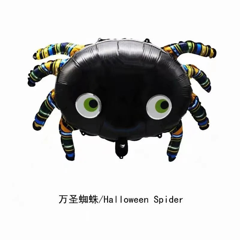 Halloween Pumpkin Ghost Balloons Halloween Decoration Spider Foil Balloon Bat Globos Halloween Party Supplies Inflatable Kid Toy