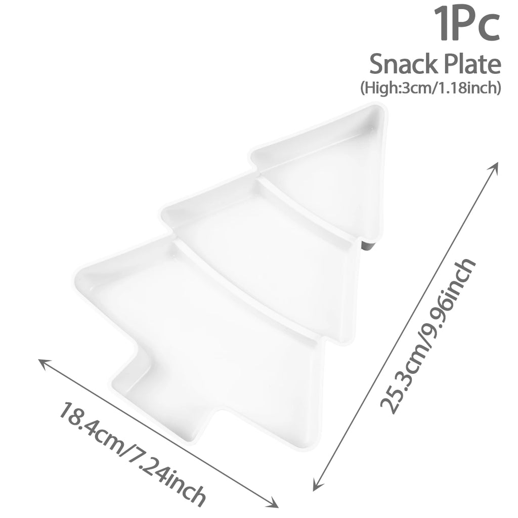 Christmas Tree Fruit Plate Marry Christmas Party Decorations For Home 2024 Navidad Noel Natal Xmas Gifts Happy New Year 2025