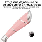 ZENG 9PCS Kitchen Knife Set Stainless Steel Hollow Handle Sharp Meat Cutting Cooking Knife Scissors Bread Knife Fruit Peeler