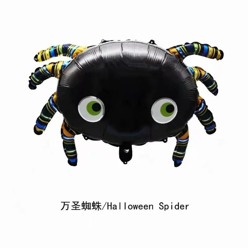 Halloween Pumpkin Ghost Balloons Halloween Decoration Spider Foil Balloon Bat Globos Halloween Party Supplies Inflatable Kid Toy