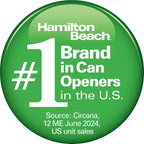 Hamilton Beach Smooth Touch Electric Automatic Can Opener Easy Push Down Lever Eliminates Sharp Edges Opens All Standard-Size