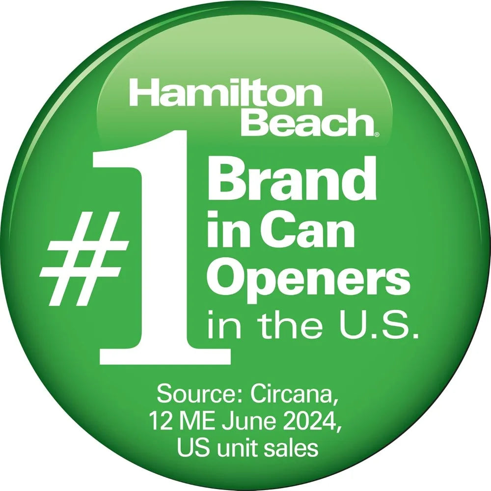 Hamilton Beach Smooth Touch Electric Automatic Can Opener Easy Push Down Lever Eliminates Sharp Edges Opens All Standard-Size