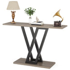 Tribesigns 43 Inch Console Table Industrial Entryway Hallway Table  Living Room Furniture