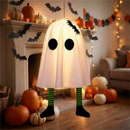 Halloween LED Ghost Pendant Lights, Glowing Wizard Hat Ghost Lantern Decorations, Spooky Hanging Ornaments for Room, Home