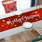New New Year Christmas Table Runner Snowman Santa Claus Christmas Tablecloth Navidad Gift Elk Table Decor Christmas Party