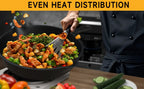 3PCS Cast Iron Skillet Set (6/8/10 Inch)  Pre-Seasoned, Heavy-Duty Pans for Oven, Grill & Campfire, Even Heat, Non-Stick Surface