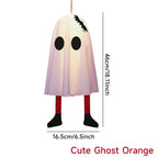 Halloween LED Ghost Pendant Lights, Glowing Wizard Hat Ghost Lantern Decorations, Spooky Hanging Ornaments for Room, Home