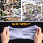 Halloween Ghost Festival Spider Web Simulated Spider Web for Decorating Secret Rooms in Haunted Houses KTV Shopping Malls Horror