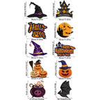 Halloween Paper Hanging Sign Spooky Pumpkin Witch Ghost Front Door Hanger Welcome Sign DIY Halloween Party Decoration 2023