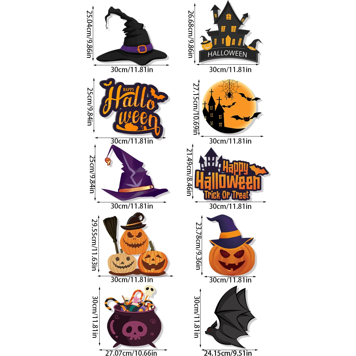 Halloween Paper Hanging Sign Spooky Pumpkin Witch Ghost Front Door Hanger Welcome Sign DIY Halloween Party Decoration 2023