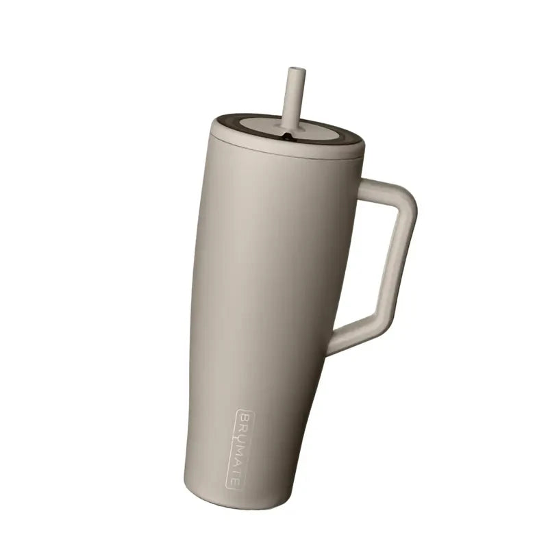 Brümate Era 40 oz Tumbler with Handle and Straw |   100% Leakproof Insulated Water Bottle Tumbler with Lid and Flexible Softsip Straw |   Made of Stainless Steel |   Cup Holder Friendly