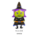 Halloween Pumpkin Ghost Balloons Halloween Decoration Spider Foil Balloon Bat Globos Halloween Party Supplies Inflatable Kid Toy