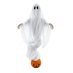 Halloween Pumpkin and Ghost Ambient Lights Outdoor Yard Decorations Ghost Garden Ornaments Haunted House Decoration Props