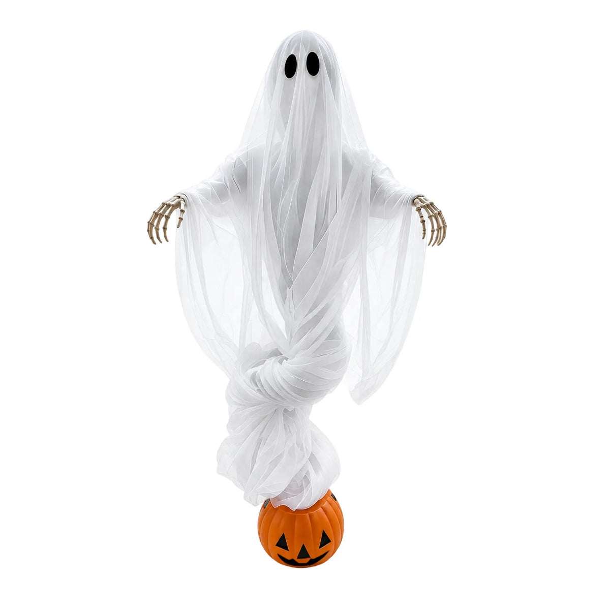 Halloween Pumpkin and Ghost Ambient Lights Outdoor Yard Decorations Ghost Garden Ornaments Haunted House Decoration Props