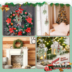 Frost Mistletoe Decorations Versatile Artificial Christmas Ornaments for Trees Fireplaces Holiday Home Wedding Party Decoration