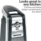 Hamilton Beach Smooth Touch Electric Automatic Can Opener Easy Push Down Lever Eliminates Sharp Edges Opens All Standard-Size