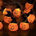 Halloween Led Lights String Twinkle Party Festoon Light Decoration Skull Pumpkin Bat Outdoor Lights Garland Street Portable