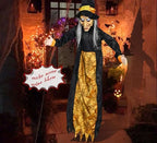 Halloween Witch Ghost Decor Horror Pendant Glowing Prank Props Electric Toys Haunted House Bar Club Home Festival Decoration