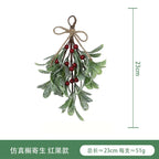 Frost Mistletoe Decorations Versatile Artificial Christmas Ornaments for Trees Fireplaces Holiday Home Wedding Party Decoration