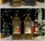 LED Christmas Lanterns Crystal Balls Music Boxes Snowflakes Snowfall Lanterns Christmas and New Year Gifts Hanging Ornaments