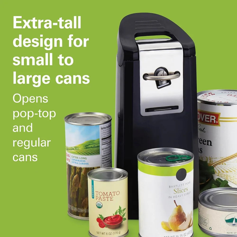 Hamilton Beach Smooth Touch Electric Automatic Can Opener Easy Push Down Lever Eliminates Sharp Edges Opens All Standard-Size