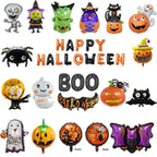 Halloween Pumpkin Ghost Balloons Halloween Decoration Spider Foil Balloon Bat Globos Halloween Party Supplies Inflatable Kid Toy