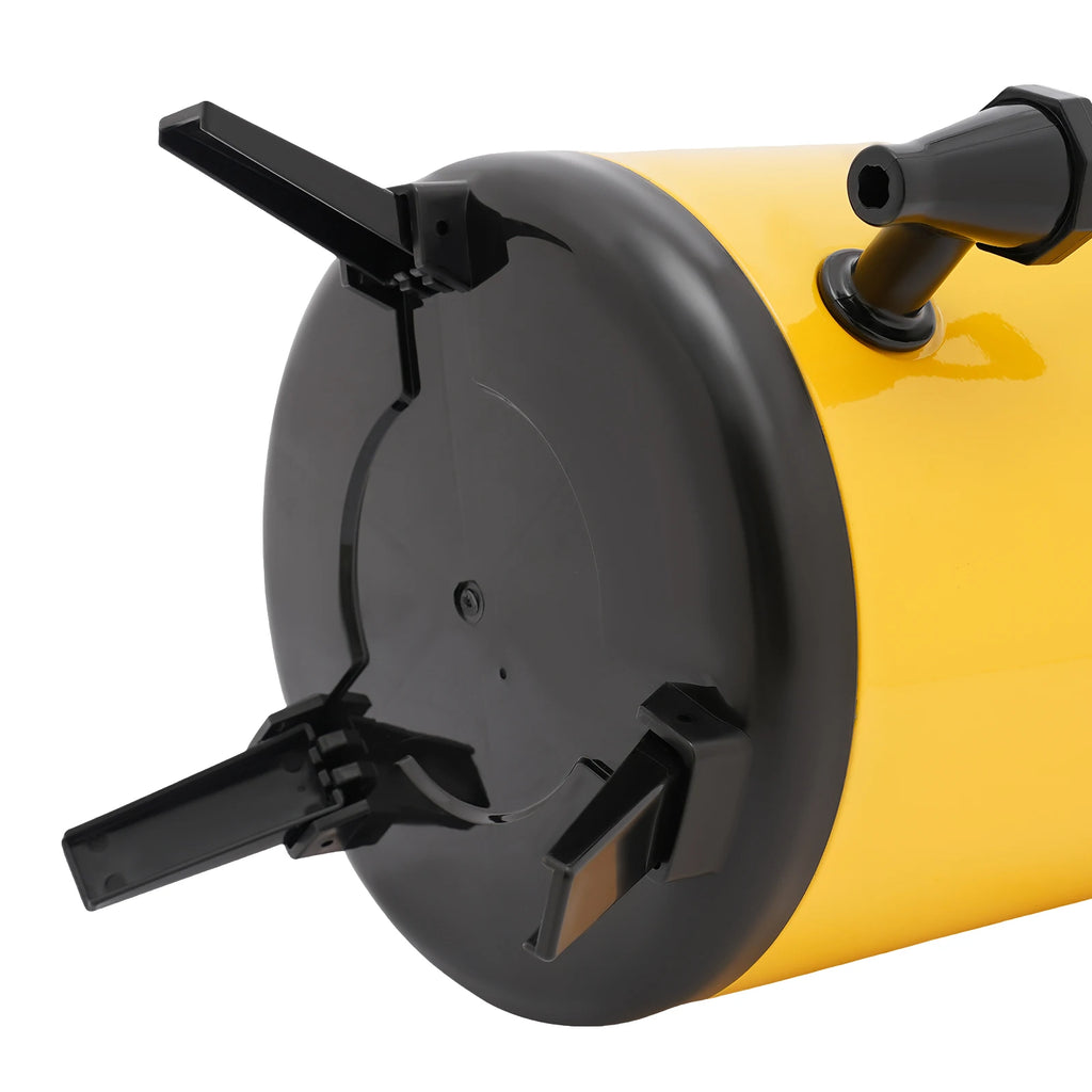 10L Stainless Steel Insulated Beverage Dispenser, Yellow Round Tabletop Drink Server with Spout, Hot & Cold Drink Dispenser