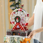 Christmas Shine Ferris Wheel Music Box Desktop Ornament Living Room Bedroom Store Display Window Festive Atmosphere Decoration