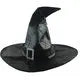 Halloween Floating Witch Broom with Witch Hat Haunted Dancing Moving Prop with Ghost Sounds Terror Atmosphere Home Party Decor