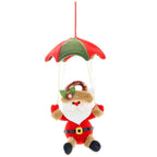 Navidad Snowman Xmas Hanging Ornament Santa Claus Parachute Pendant Christmas Decoration