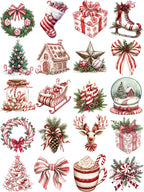Christmas objects Stickers Crafts And Scrapbooking stickers kids toys book Decorative sticker DIY Stationery