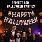 Halloween Ceiling Hangings: Skeletons, Mummies, Bloodstained Handprints, Bat Garlands. Kids Halloween Home Decor