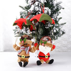 Navidad Snowman Xmas Hanging Ornament Santa Claus Parachute Pendant Christmas Decoration