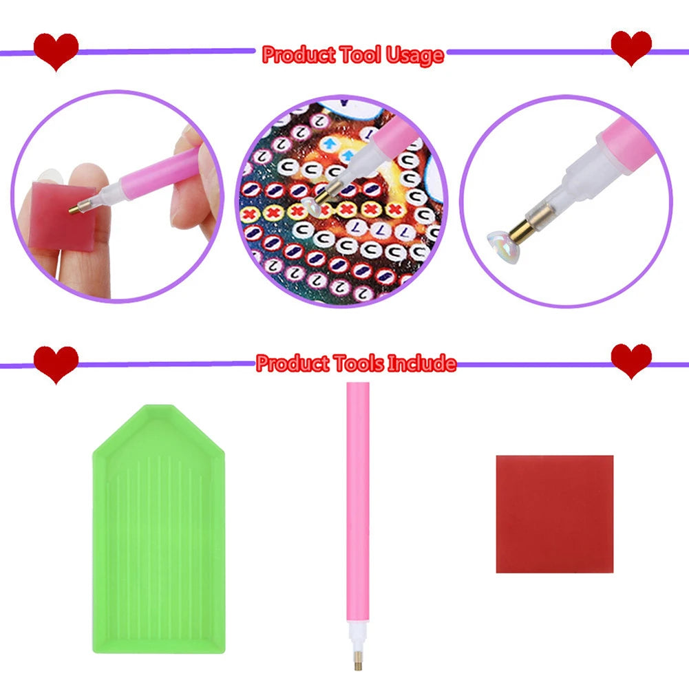 Acrylic Special Shape Butterfly DIY Crystal Diamond Clock Diamond Art Clock Pendants Kit Diamond Painting Clock for Home Decor