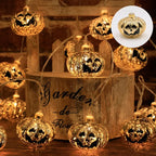 Halloween Led Lights String Twinkle Party Festoon Light Decoration Skull Pumpkin Bat Outdoor Lights Garland Street Portable