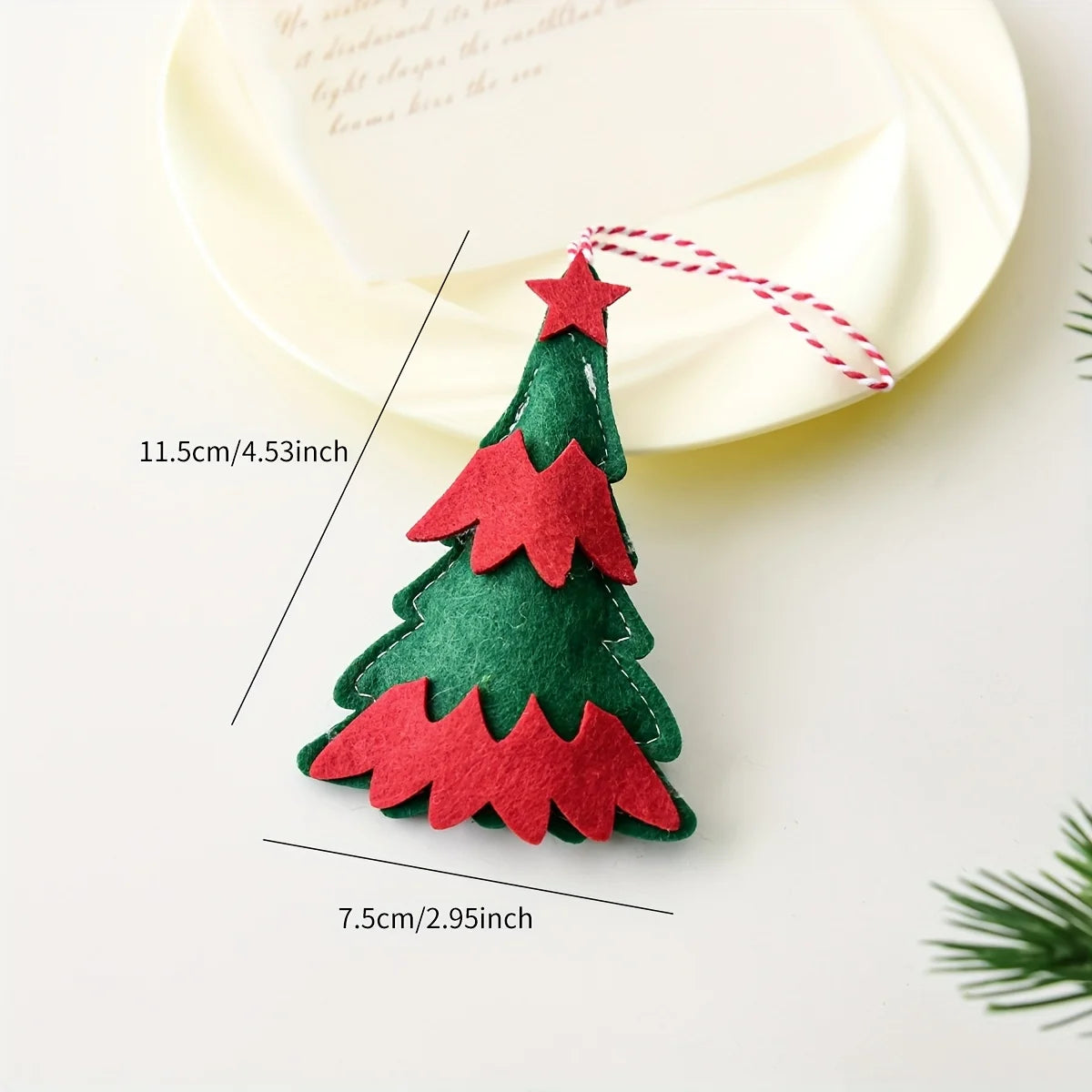 Christmas Ornament, Xmas Bow Santa Snowman Hanging Decoration, for Christmas Tree Decoration, Home Decoration, Festive Party.