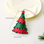 Christmas Ornament, Xmas Bow Santa Snowman Hanging Decoration, for Christmas Tree Decoration, Home Decoration, Festive Party.