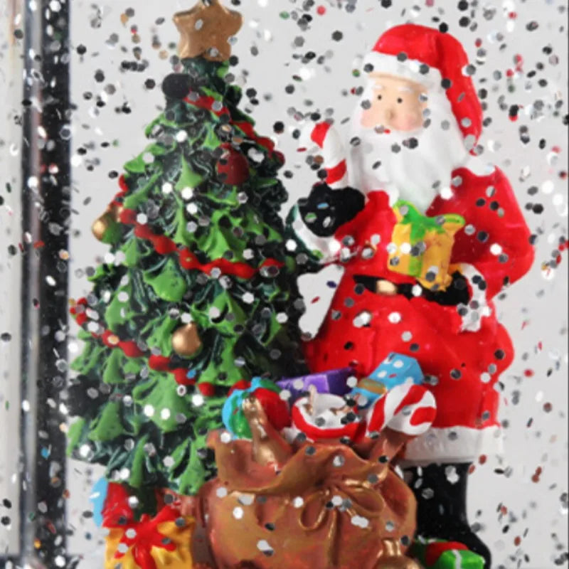 LED Christmas Lanterns Crystal Balls Music Boxes Snowflakes Snowfall Lanterns Christmas and New Year Gifts Hanging Ornaments