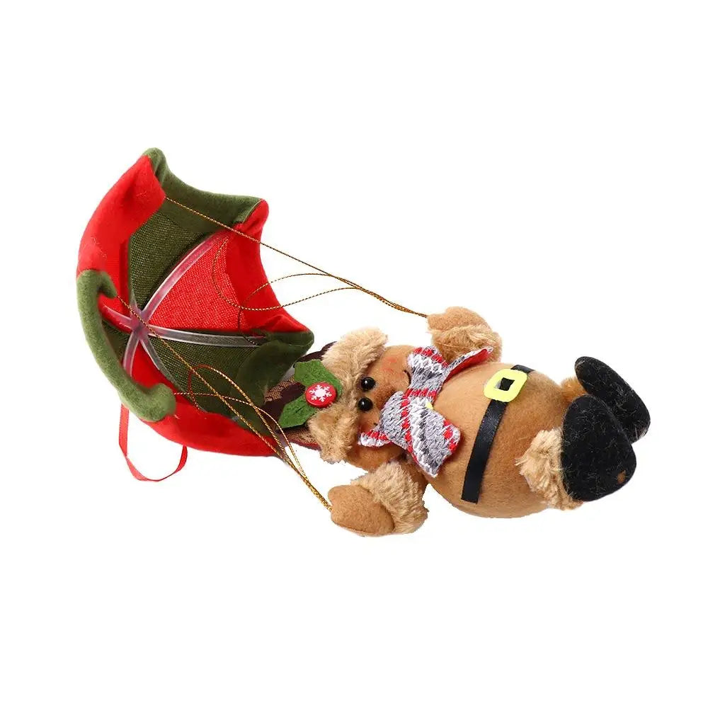 Navidad Snowman Xmas Hanging Ornament Santa Claus Parachute Pendant Christmas Decoration