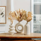 Set of 3 Bohemian Ceramic Vases