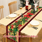New New Year Christmas Table Runner Snowman Santa Claus Christmas Tablecloth Navidad Gift Elk Table Decor Christmas Party