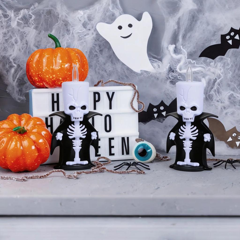 2026 Halloween Decorations LED Ghost Pumpkin Lamp Horror Skeleton Led Light Mexican Day of The Dead Decorations Ornament
