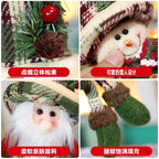 Christmas decorations - Nordic style miniature figurines - Christmas ornaments - Old man snowman doll decorations