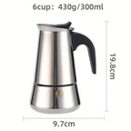 12Cup Coffee Maker Stainless Steel Espresso Maker 600ML Moka Pot Espresso Maker For Home Kitchen Camping Coffee Pot