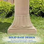 Large Cascading Resin Floor Standing Water Fountain With Pump For Indoor Outdoor Patio Yard Home Garden Decor