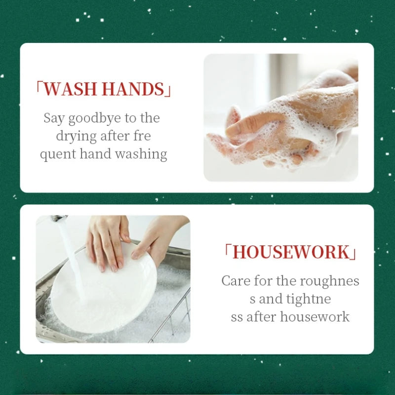 Christmas Hand Cream Set, Contains 3 Styles, Each 30g, Contains Niacinamide, Hyaluronic Acid and Other Ingredients, Moisturizing Texture, Nourishes the Skin, and Has a Light Fragrance Seasonal Maintenance, Christmas-Themed Pa