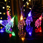 Halloween Led Lights String Twinkle Party Festoon Light Decoration Skull Pumpkin Bat Outdoor Lights Garland Street Portable