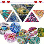 Acrylic Special Shape Butterfly DIY Crystal Diamond Clock Diamond Art Clock Pendants Kit Diamond Painting Clock for Home Decor